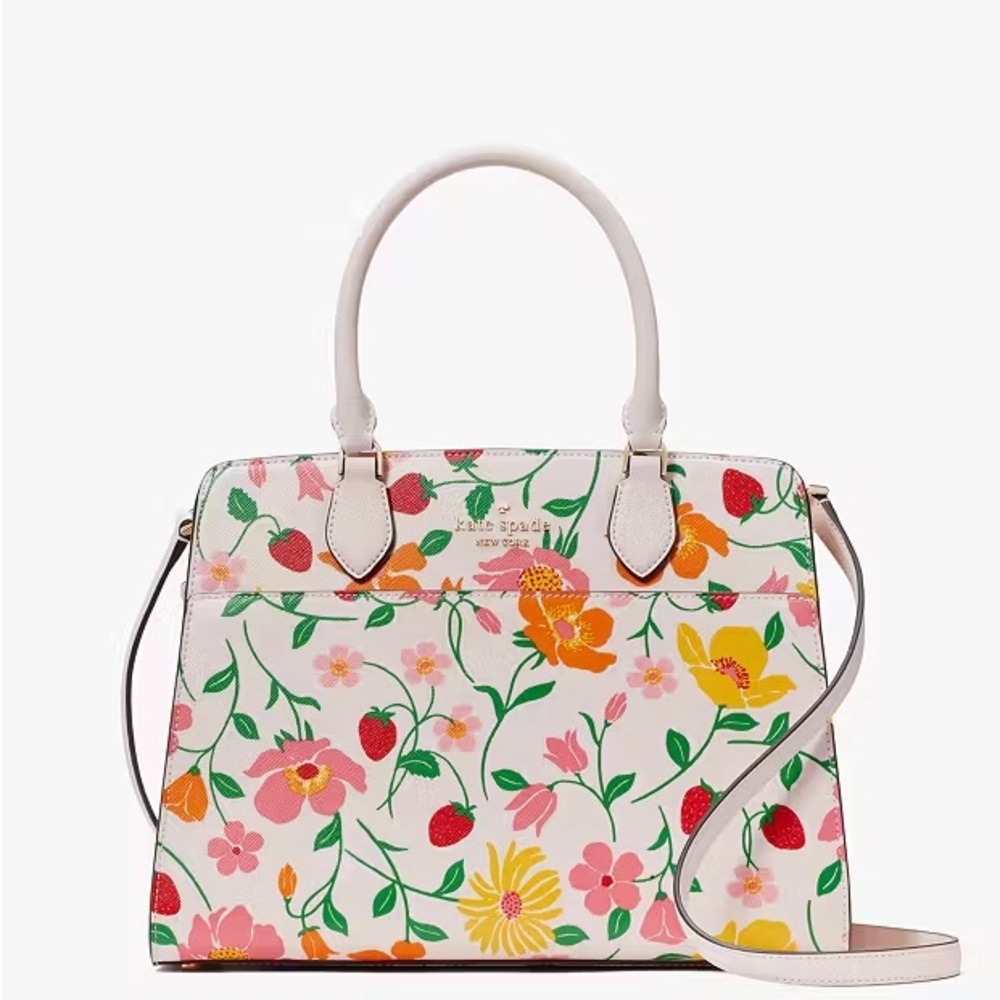 NWT Kate Spade Madison Strawberry Garden Satchel